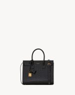 YSL Sac De Jour In Crocodile Embossed Leather – Baby